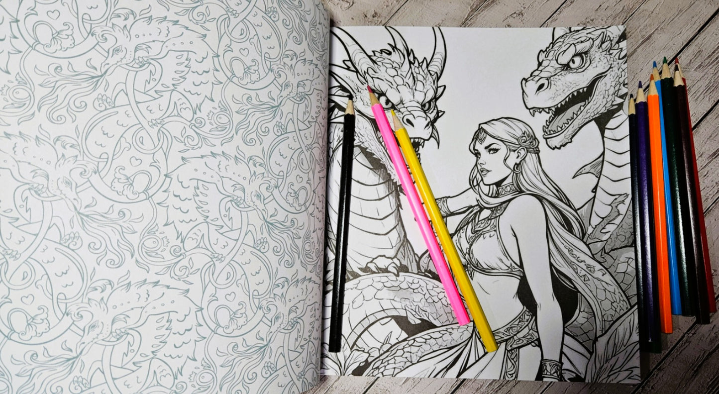 Romantasy Coloring Books