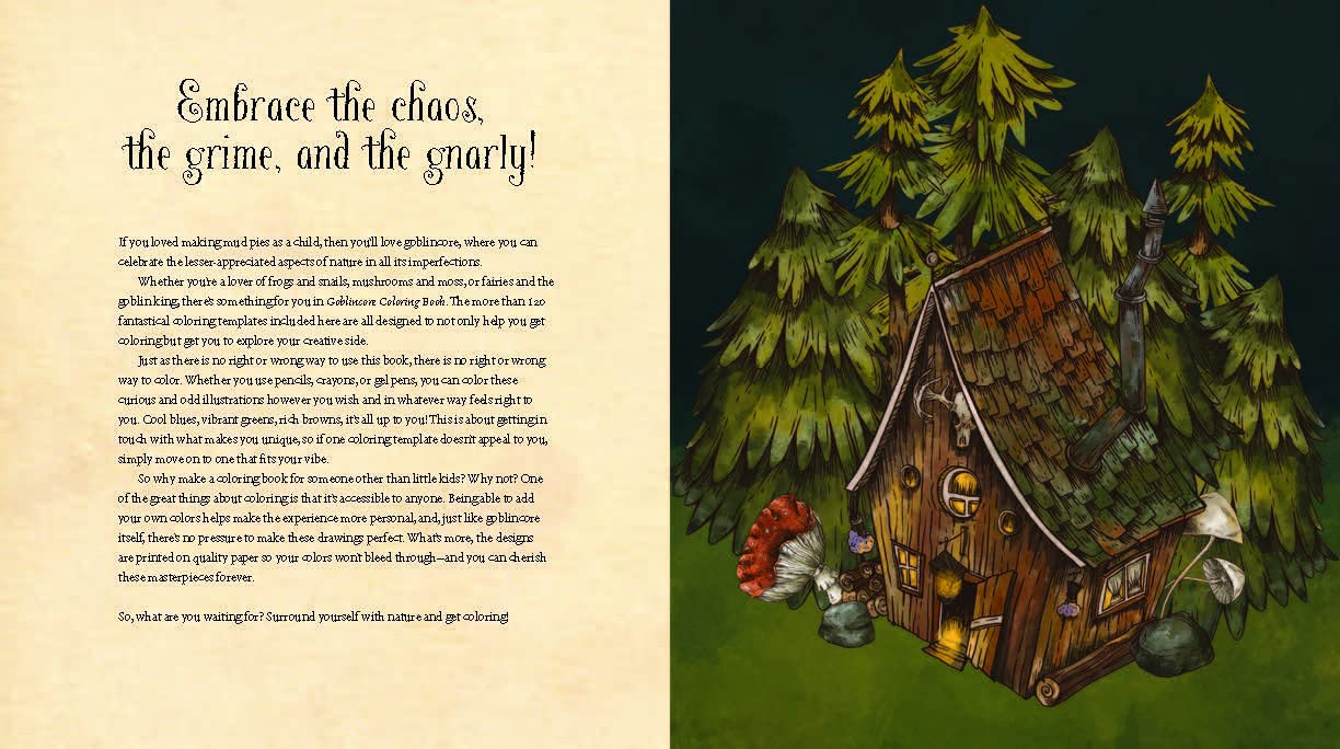 Goblincore Coloring Book