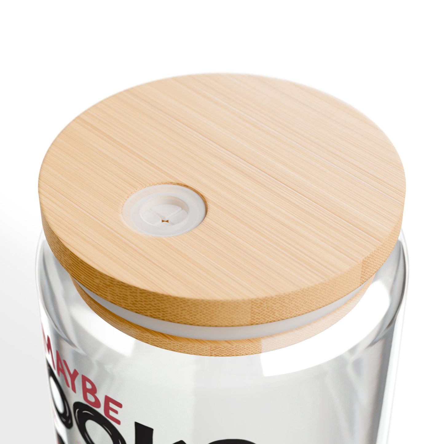 May be Books are addicted to me 16 oz Glass can cup