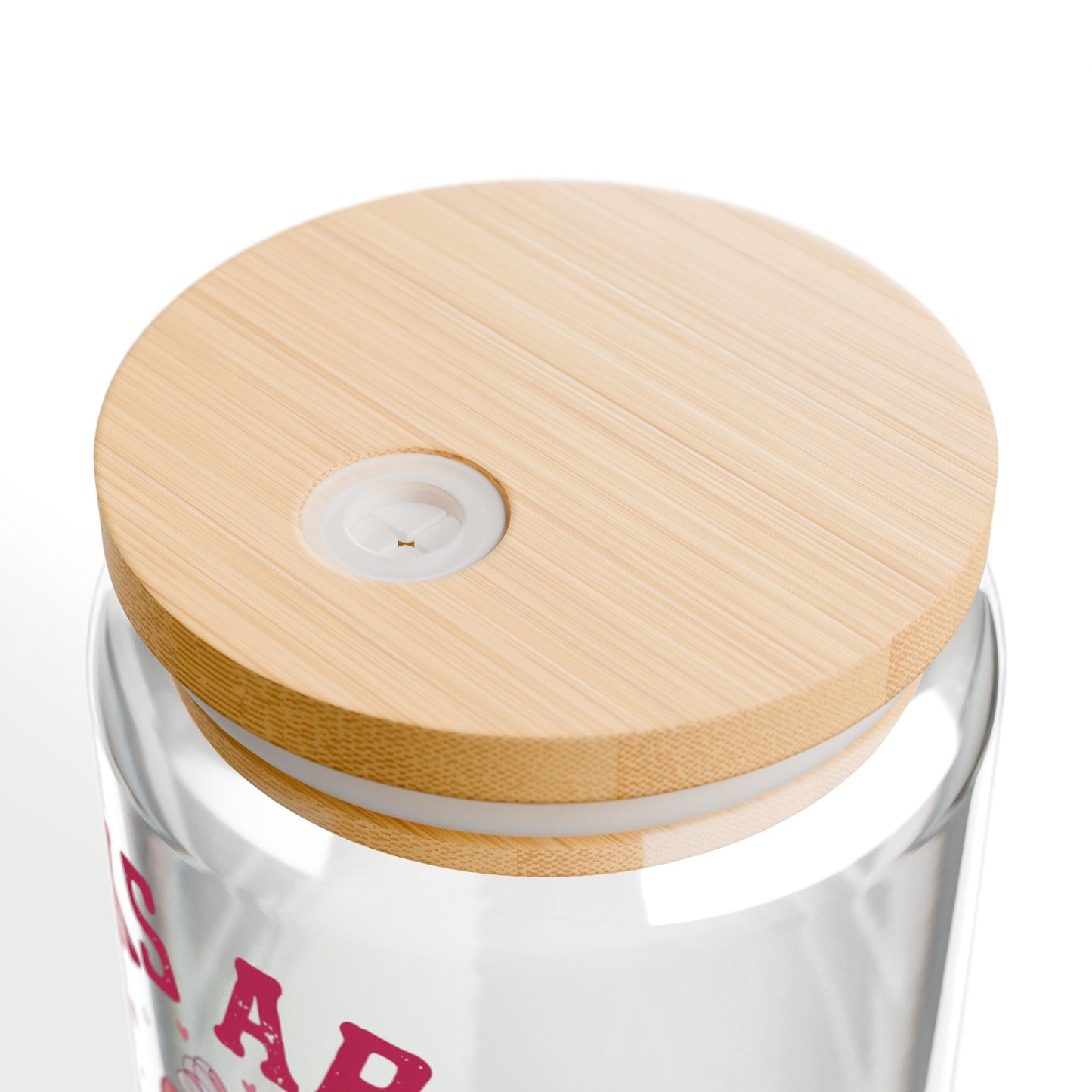 Books are my Love Language 16 oz Glass can cup