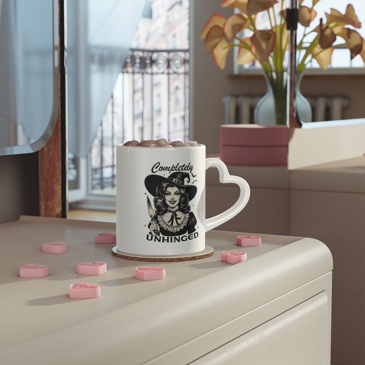 Witchy Witch Mug 11 Oz ceramic with bamboo Lid and spoon