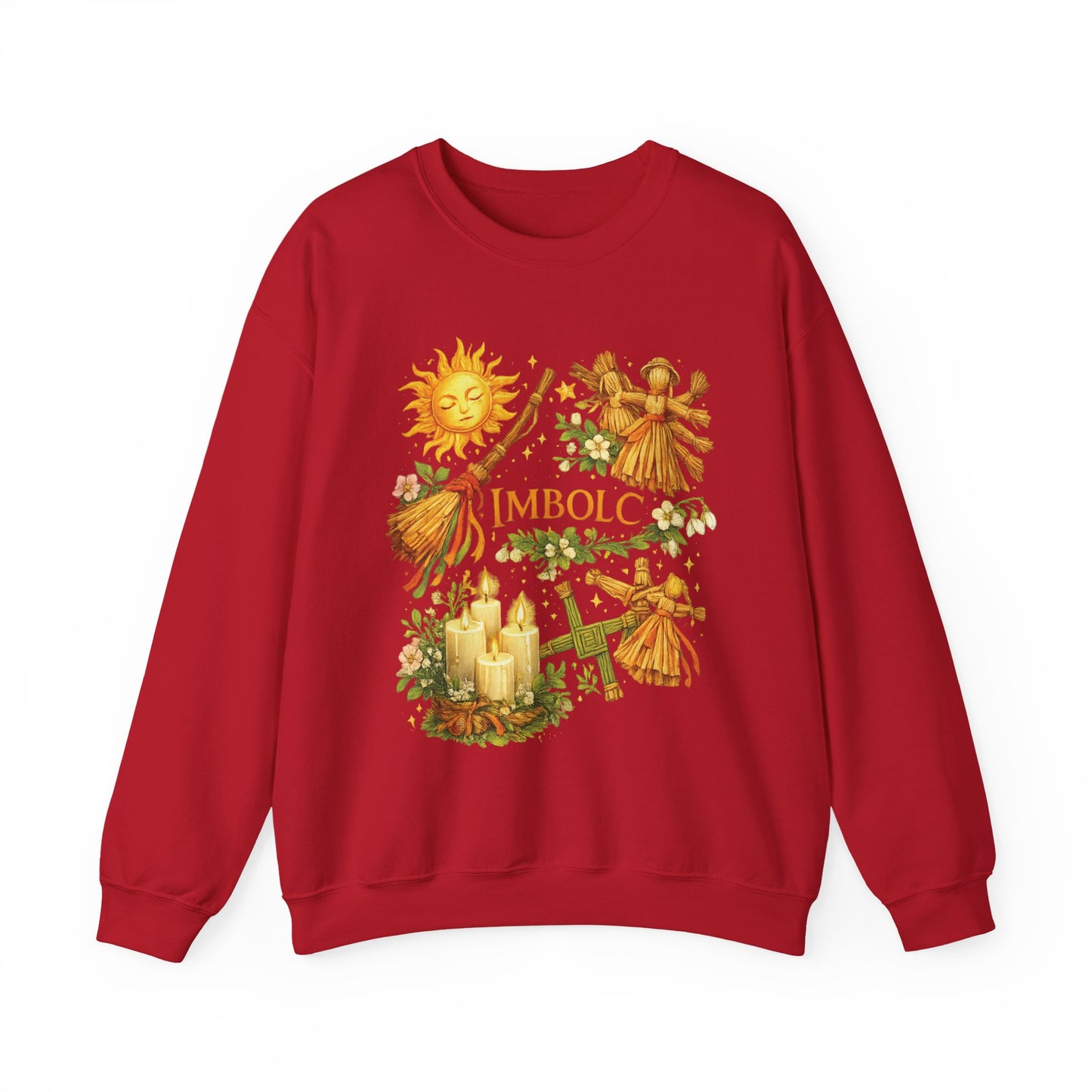 Imbolc Fire festival – Cozy Crewneck Sweatshirt