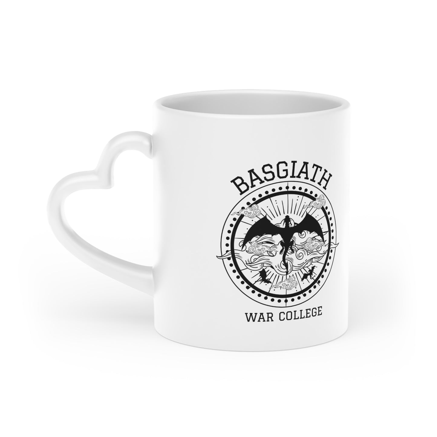 Basgiath War College Bookish Mug 11 Oz ceramic with bamboo Lid and spoon
