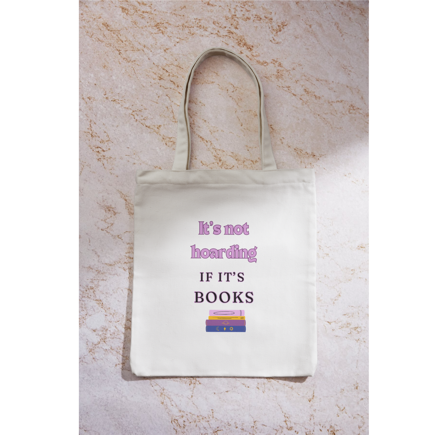 Tote bag books, seasonal, reading, gift, ready to use