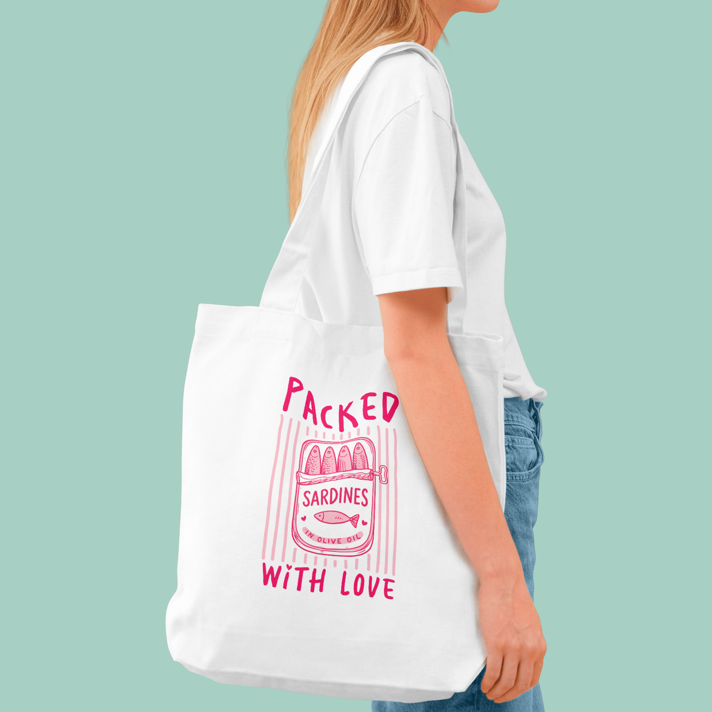 Packed with Love – Sardines Valentine’s Tote Bag