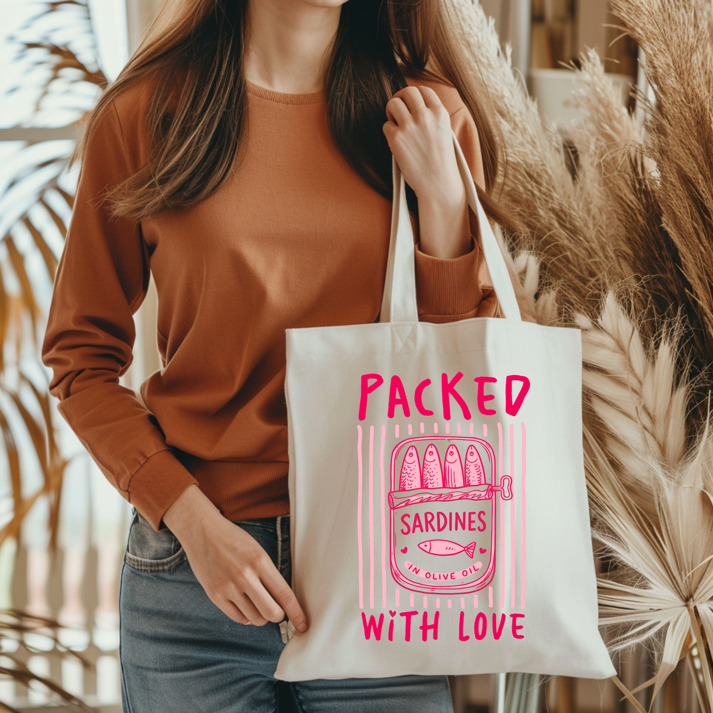 Packed with Love – Sardines Valentine’s Tote Bag
