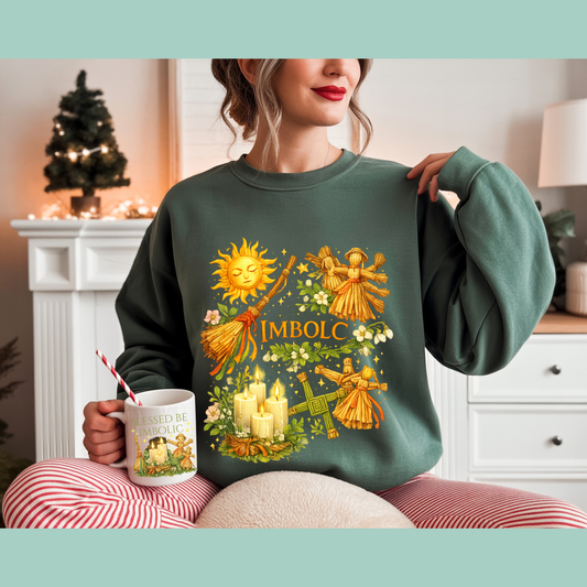 Imbolc Fire festival – Cozy Crewneck Sweatshirt