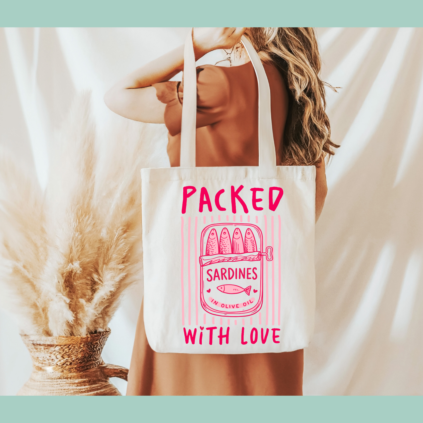 Packed with Love – Sardines Valentine’s Tote Bag