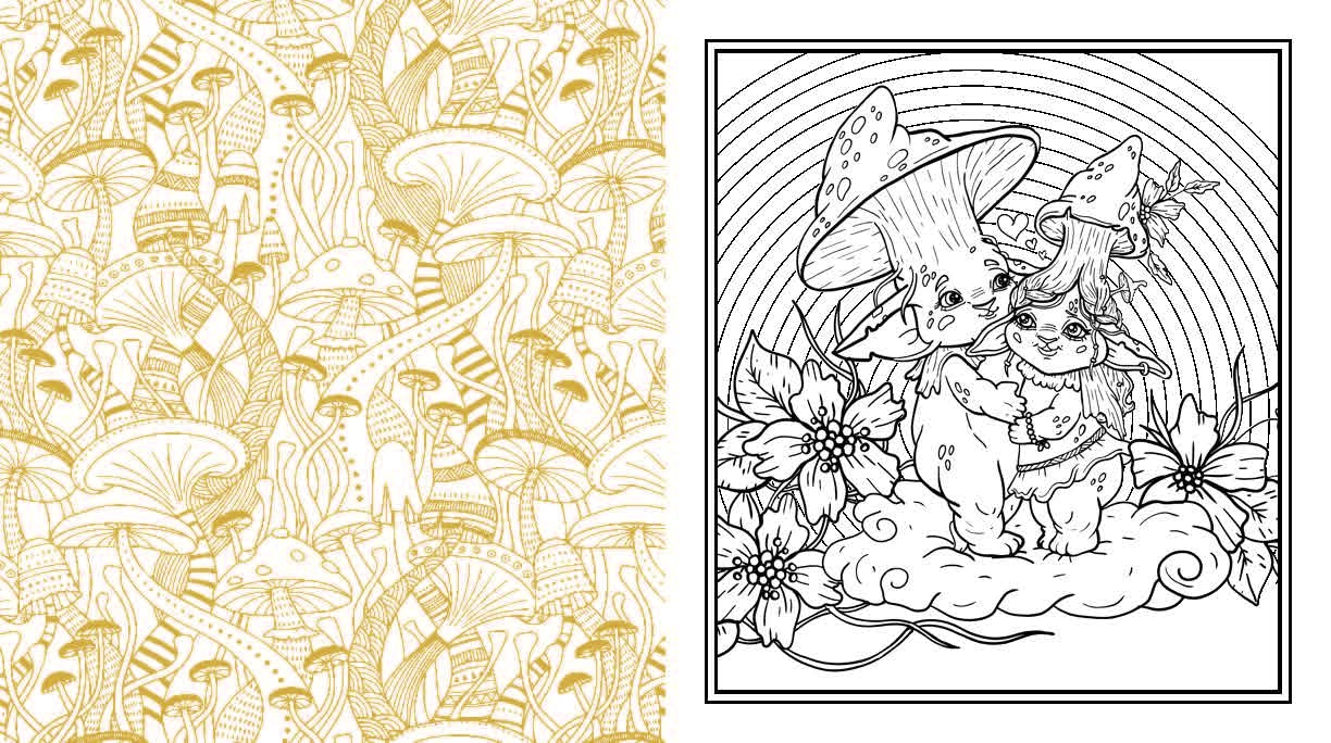 Goblincore Coloring Book