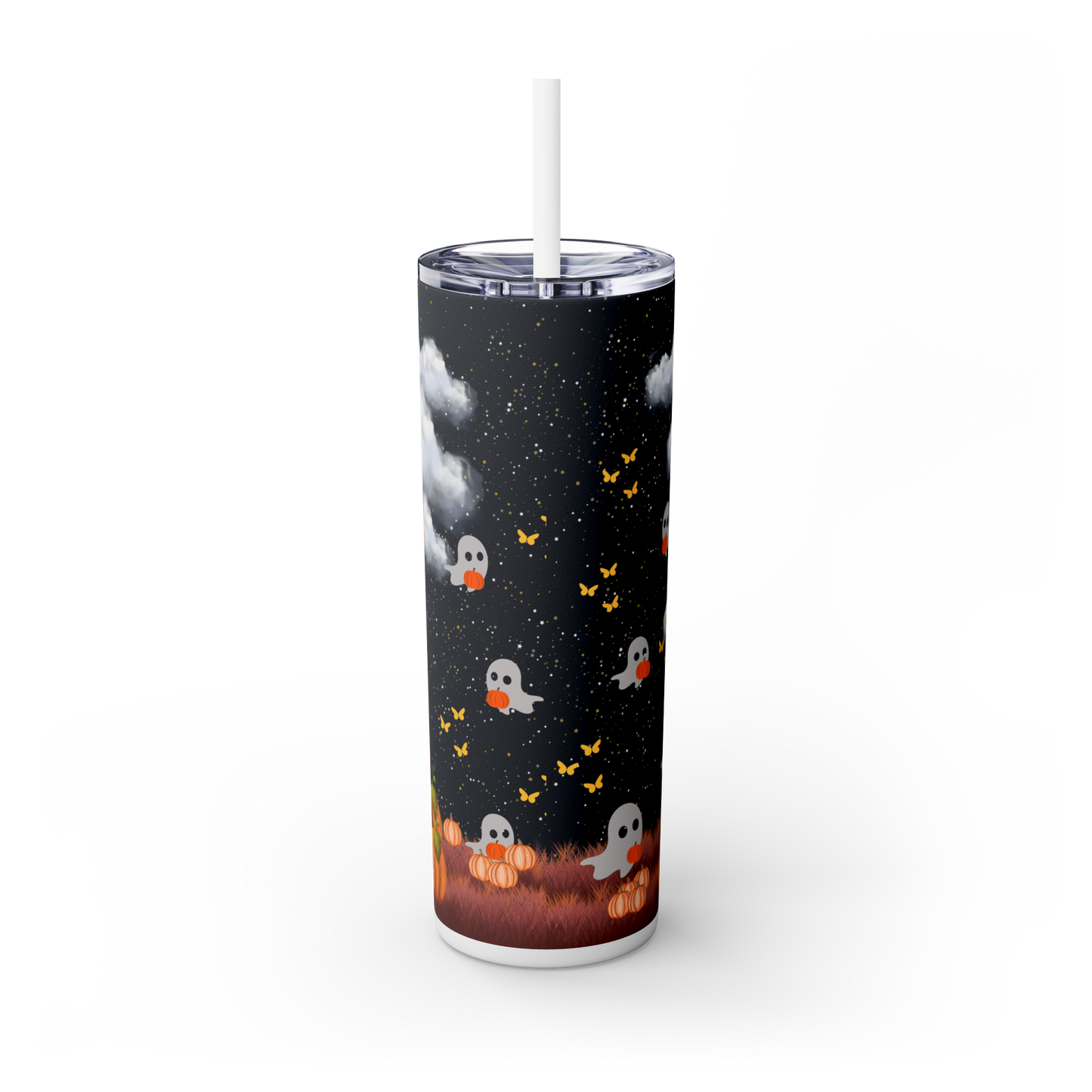 20 oz Skinny tumbler Coffee, cold brew, beverage, seasonal, witchy, bookish