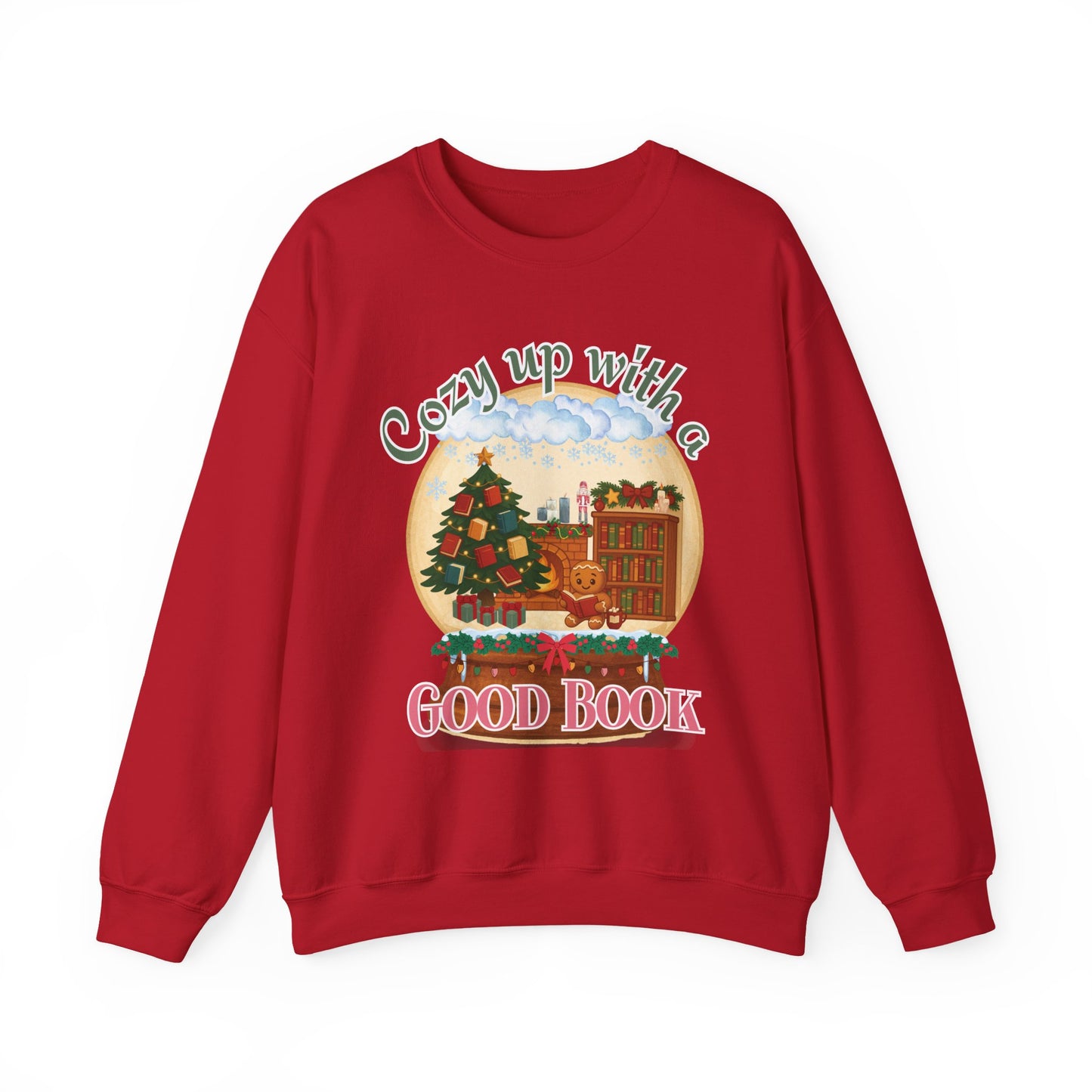 Christmas Sweatshirt Bookish Gingerbread cookie