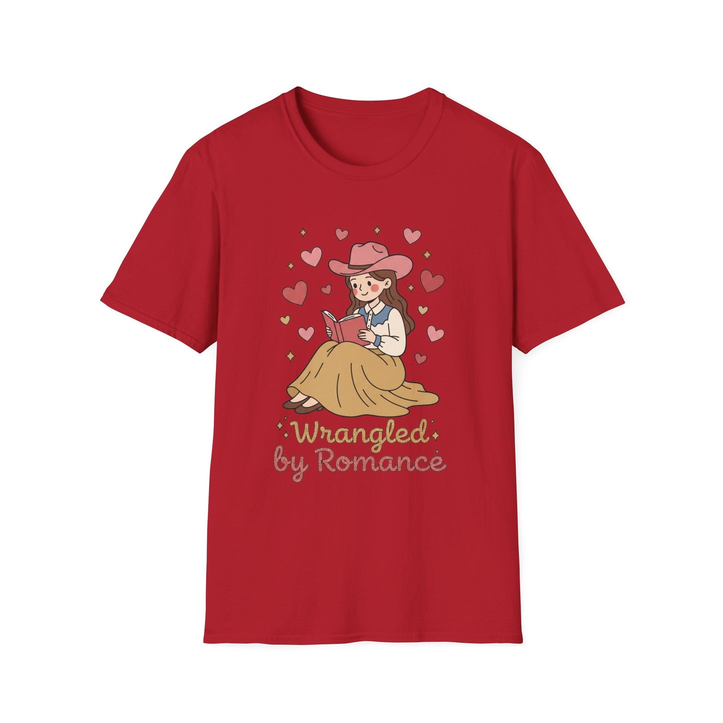 💕 Wrangled by Romance – Valentine’s Bookish T-Shirt