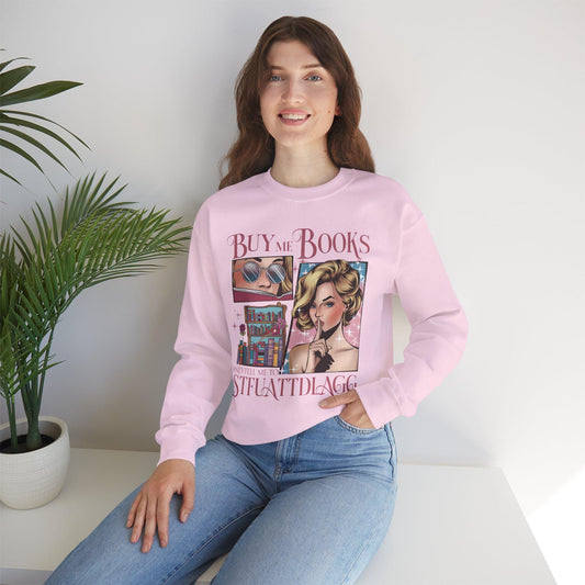 STFUATTDLAGG Bookish Crewneck Sweater Pullover